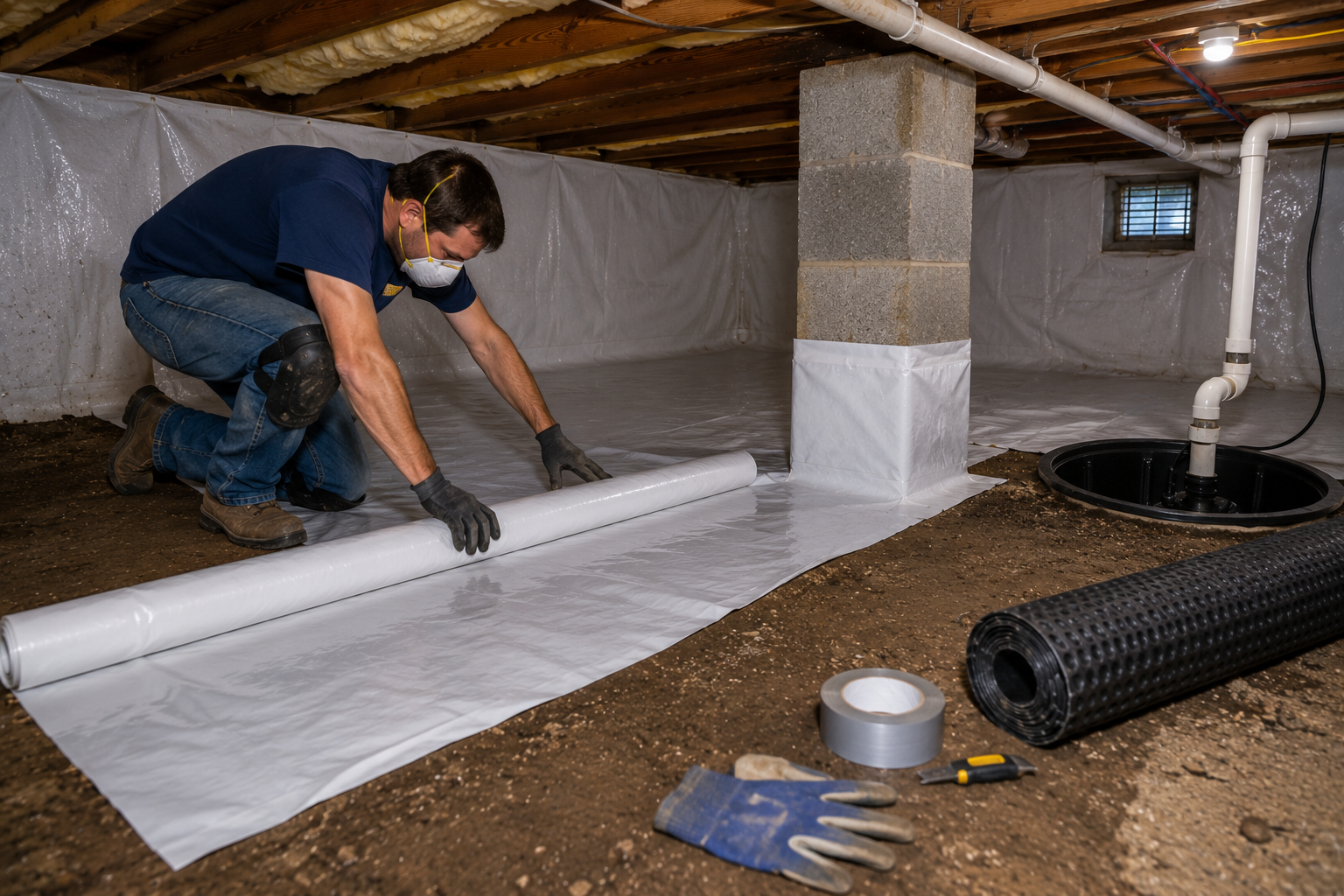Can I Waterproof My Crawl Space Myself Can I Waterproof My Crawl Space Myself