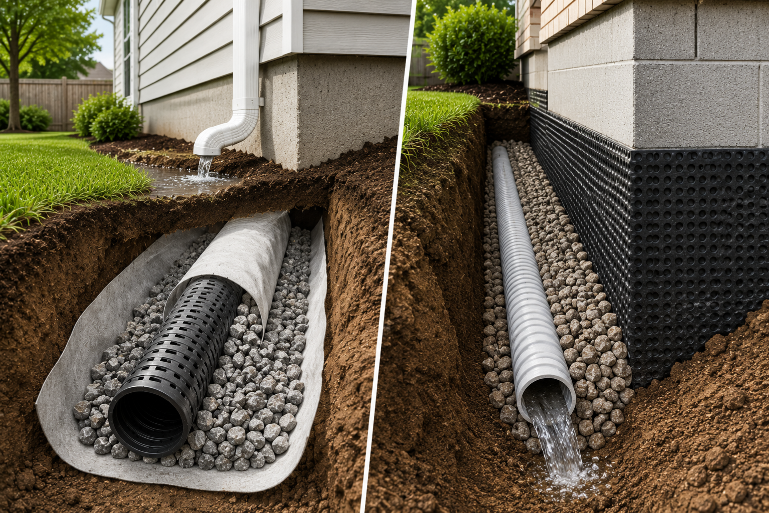 French Drain vs. Weeping Tile: What’s the Difference? French Drain vs. Weeping Tile: What's the Difference?