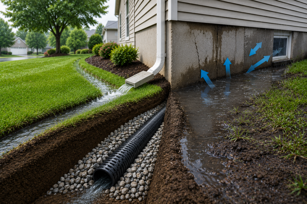 How Does Yard Drainage Protect Your Foundation?
