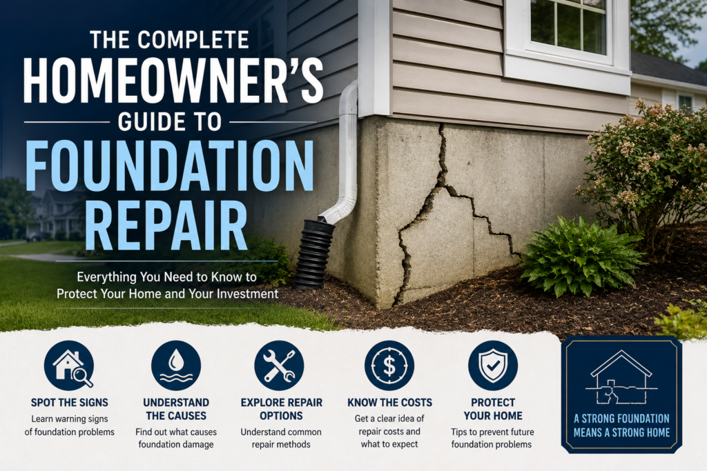 Complete Homeowner’s Guide to Foundation Repair Complete Homeowner's Guide to Foundation Repair