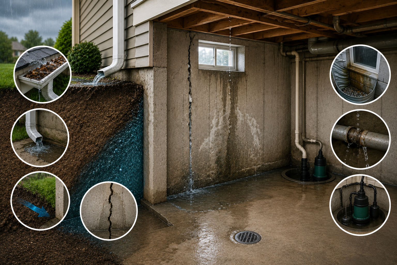 What Causes Basement Leaks? What Causes Basement Leaks?