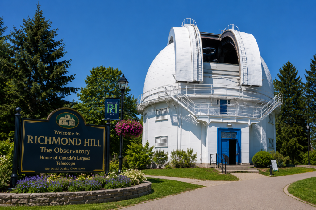 Observatory building Richmond Hill in Ontario
