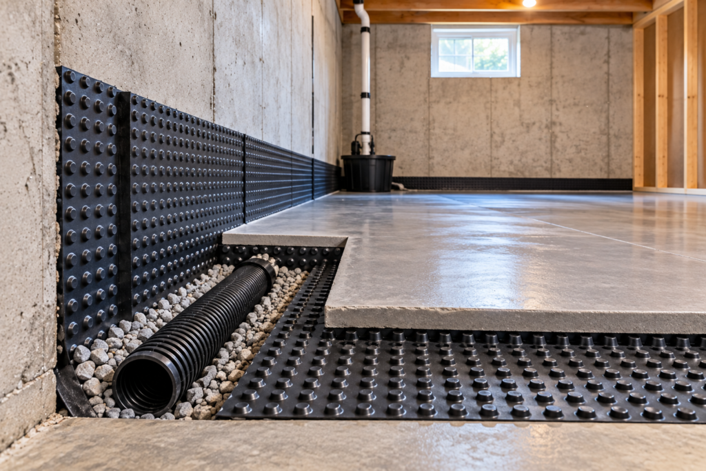 Basement Subfloor Waterproof Basement Subfloor Waterproof