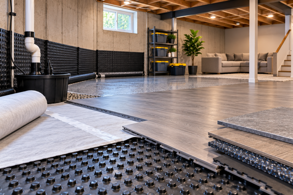 Flooring for Basement Waterproof Flooring for Basement Waterproof